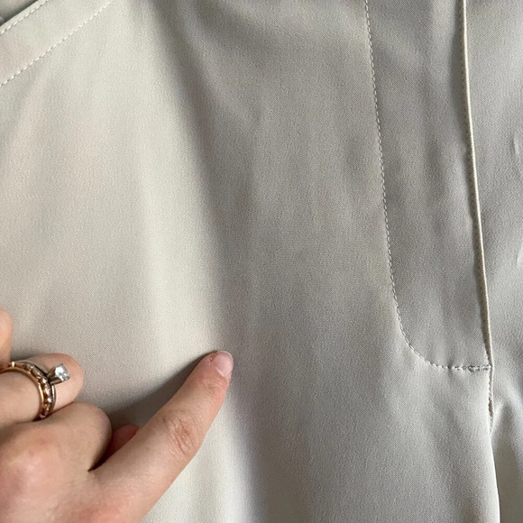 Nike Beige Fit Dry Straight Leg Golf Pants 31”  Size 10/M - Picture 5 of 12